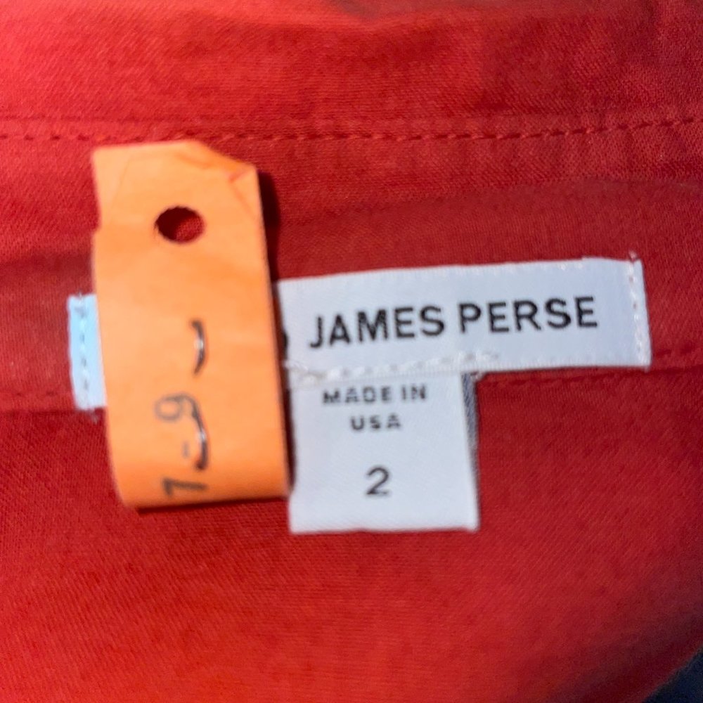James Perse Contrast Ribbed Surplus Shirt - Picture 6 of 7
